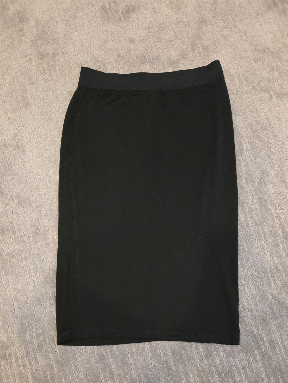 Alexander Wang Black Pencil Skirt with Elastic Waistband